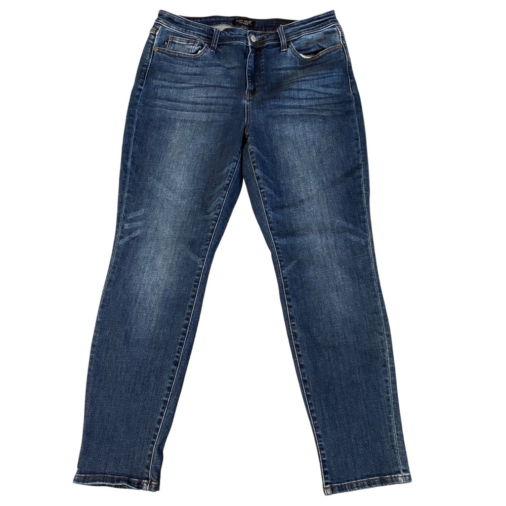 Judy Blue Jeans Women 15/32 Blue Slim Fit Dark Wash Stretch JB82428DK